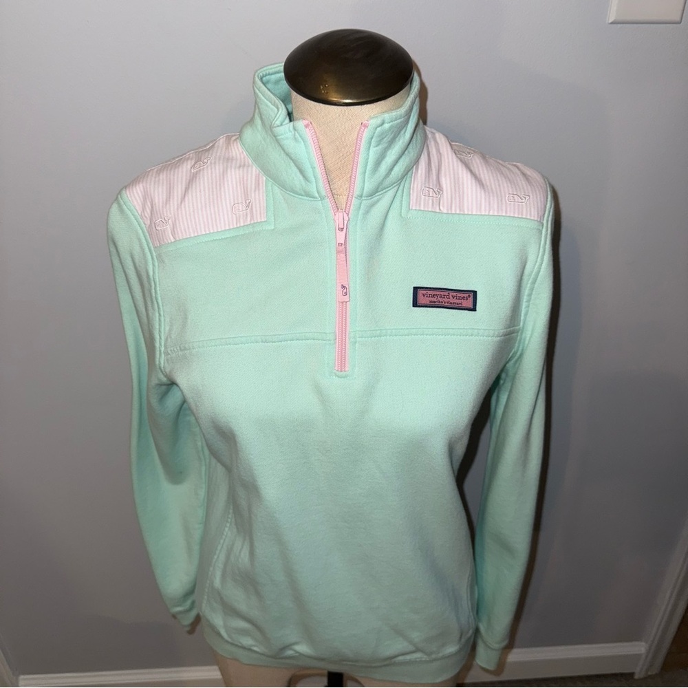 Vineyard Vines Shep Shirt Mint/Pink Size XS - Picture 2 of 10